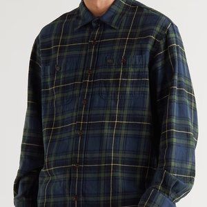 Nudie Jeans Filip Checked Cotton-Flannel Shirt